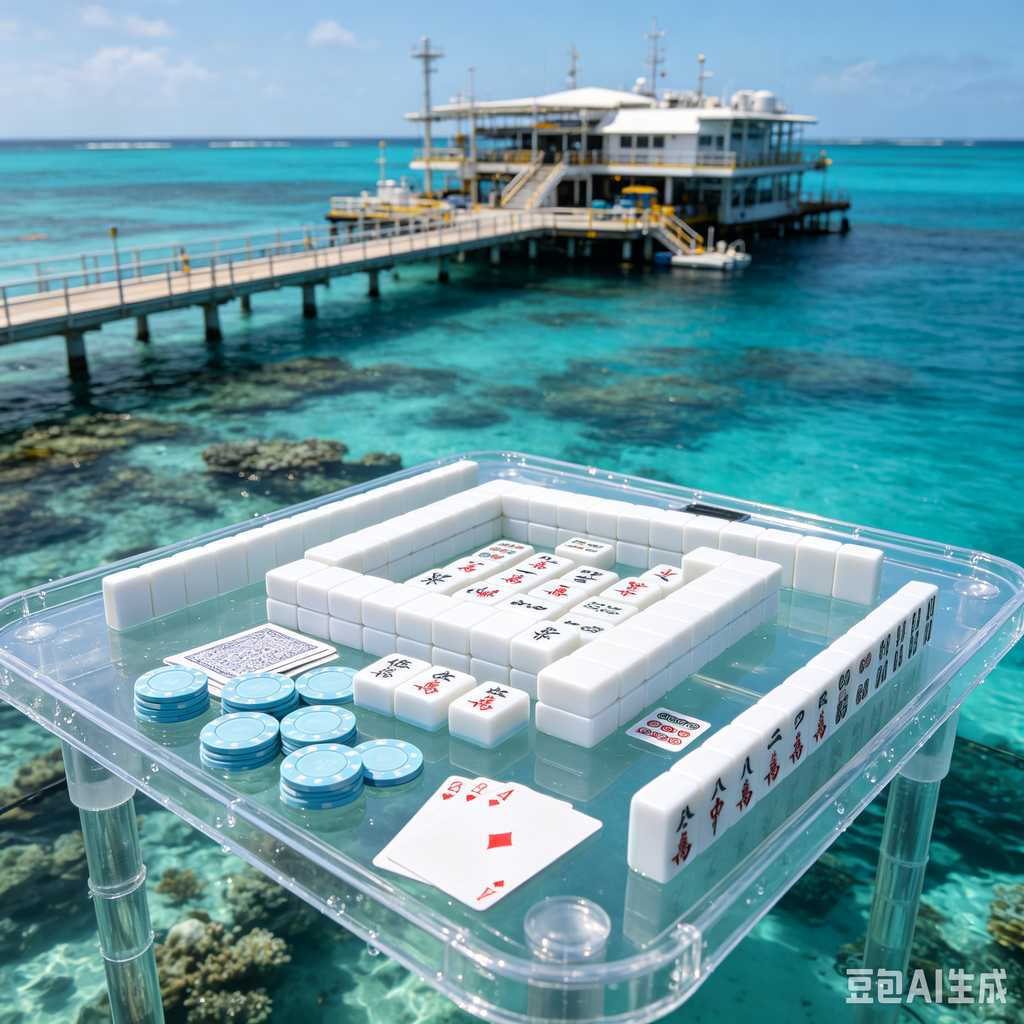 transparent acrylic mahjong set