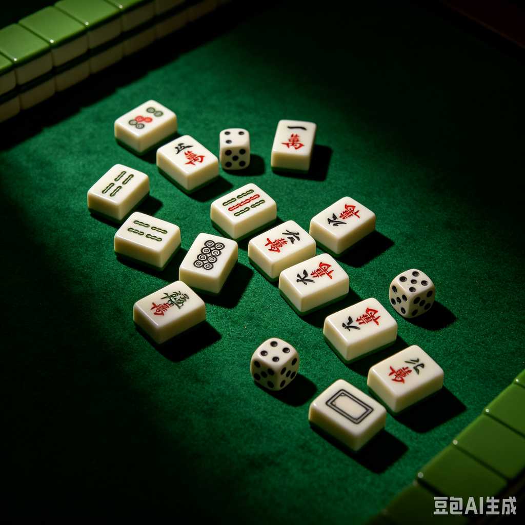 blue mahjong tiles
